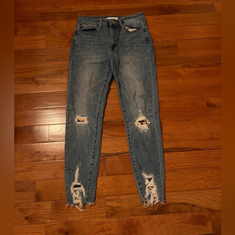 KanCan Leopard Jeans